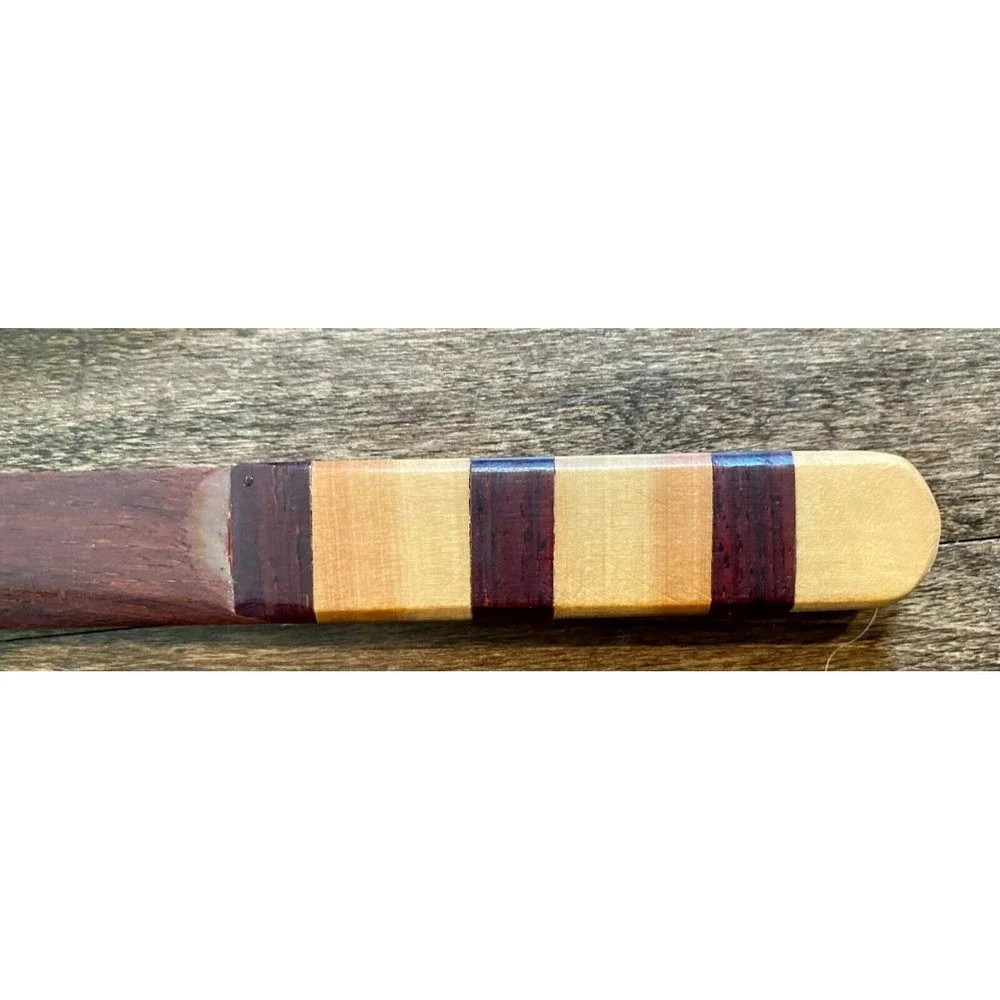 Handmade Wooden Tray with Wood Inlaid Letter Opener - Picture 2 of 4